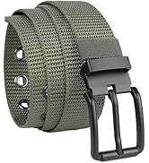 Sportmusies Men's Nylon Military Tactical Belt Double Pin